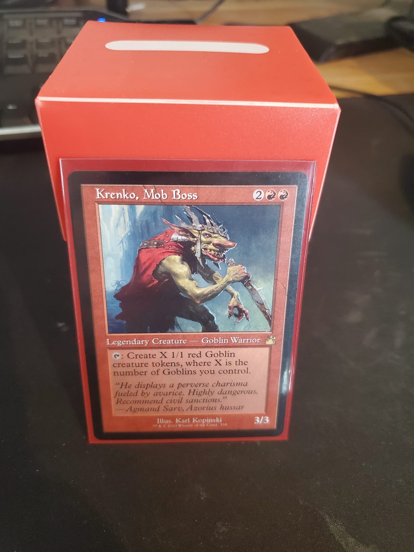 Goblin Swarm & Anthem Fury - Krenko, Mob Boss - Custom EDH Commander Deck