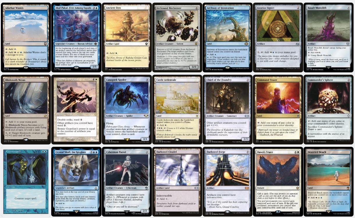 Artifacts - Urza, Prince of Kroog - Custom Commander Deck