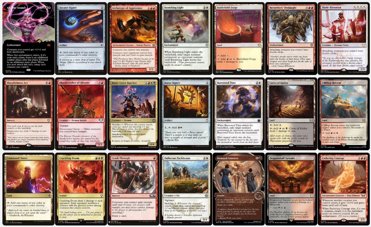 Combat Combo & Burn - Neriv, Heart of the Storm - Custom Commander Deck