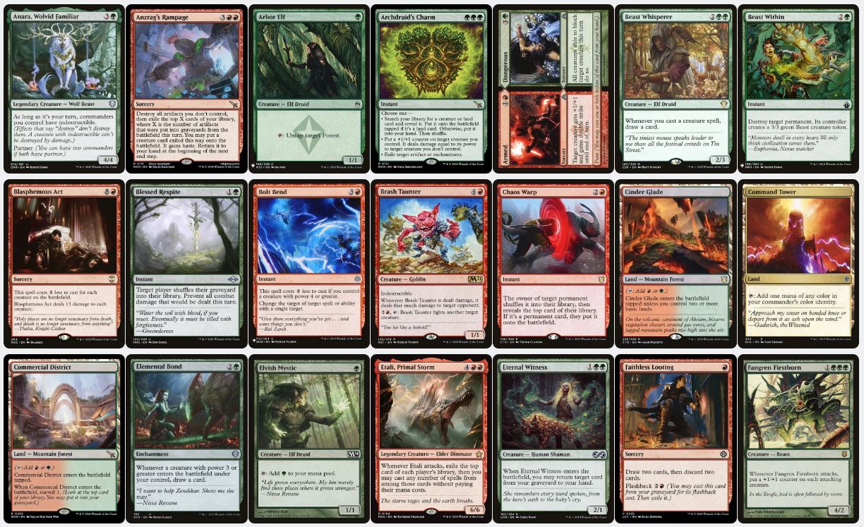 Multi-Combat Rampage - Anzrag, the Quake-Mole - Custom Commander Deck