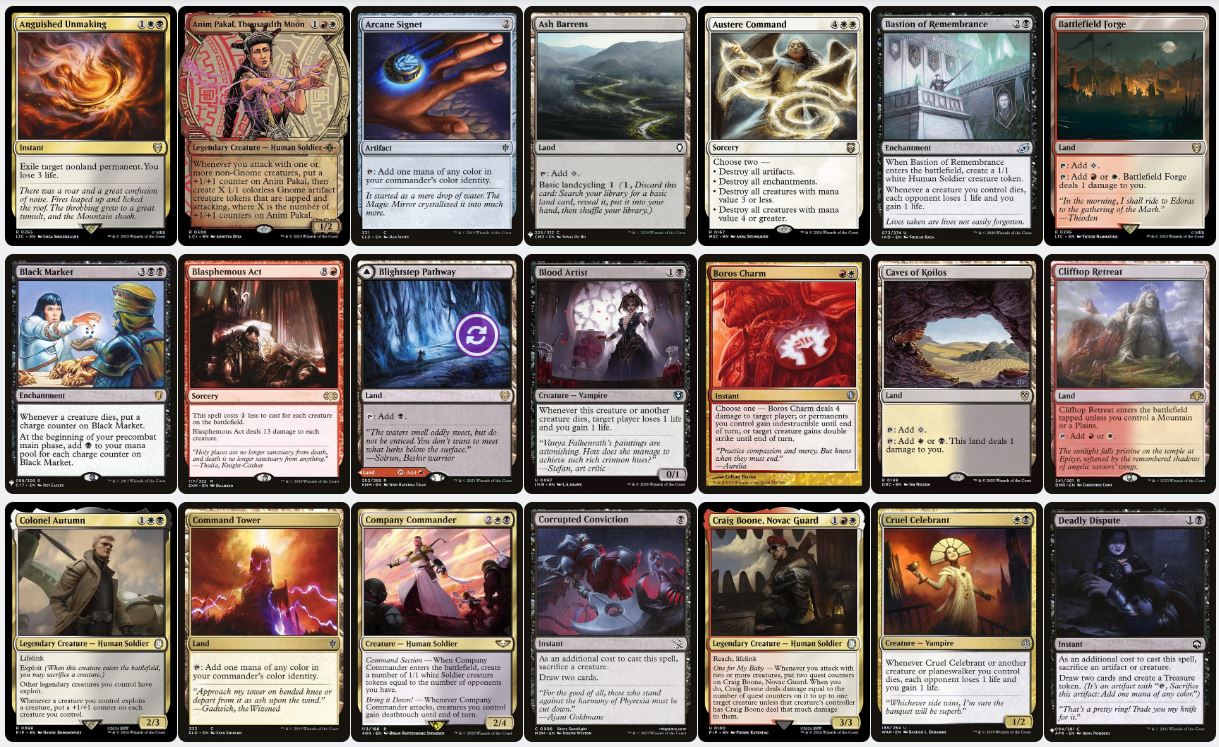 Ruthless War Tactics - Caesar, Legion's Emperor - Custom Commander Deck