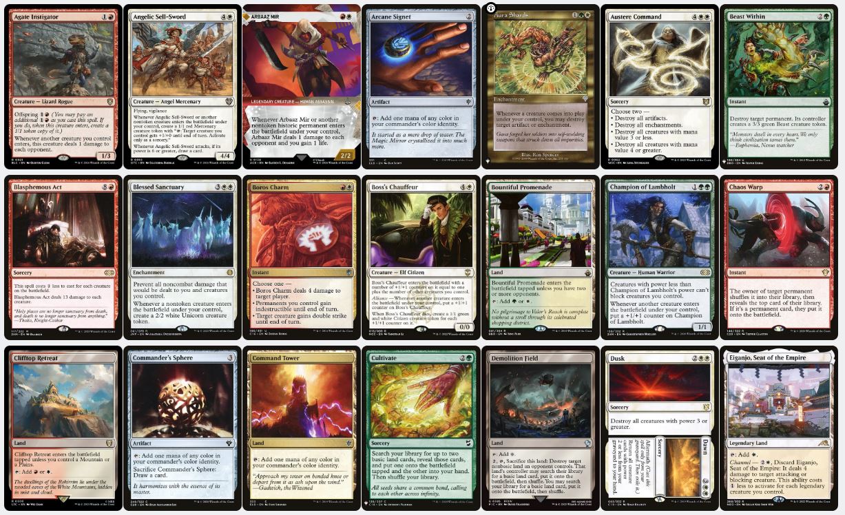 Combo Creature Tutor Deck - Rocco, Cabaretti Caterer - Custom Commander Deck