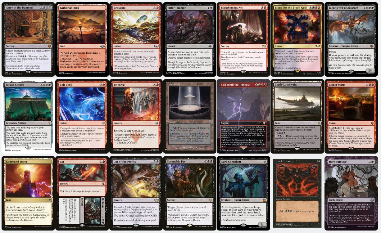 Rakdos Life - Loss Control - Rowan, Scion of War - Custom Commander Deck
