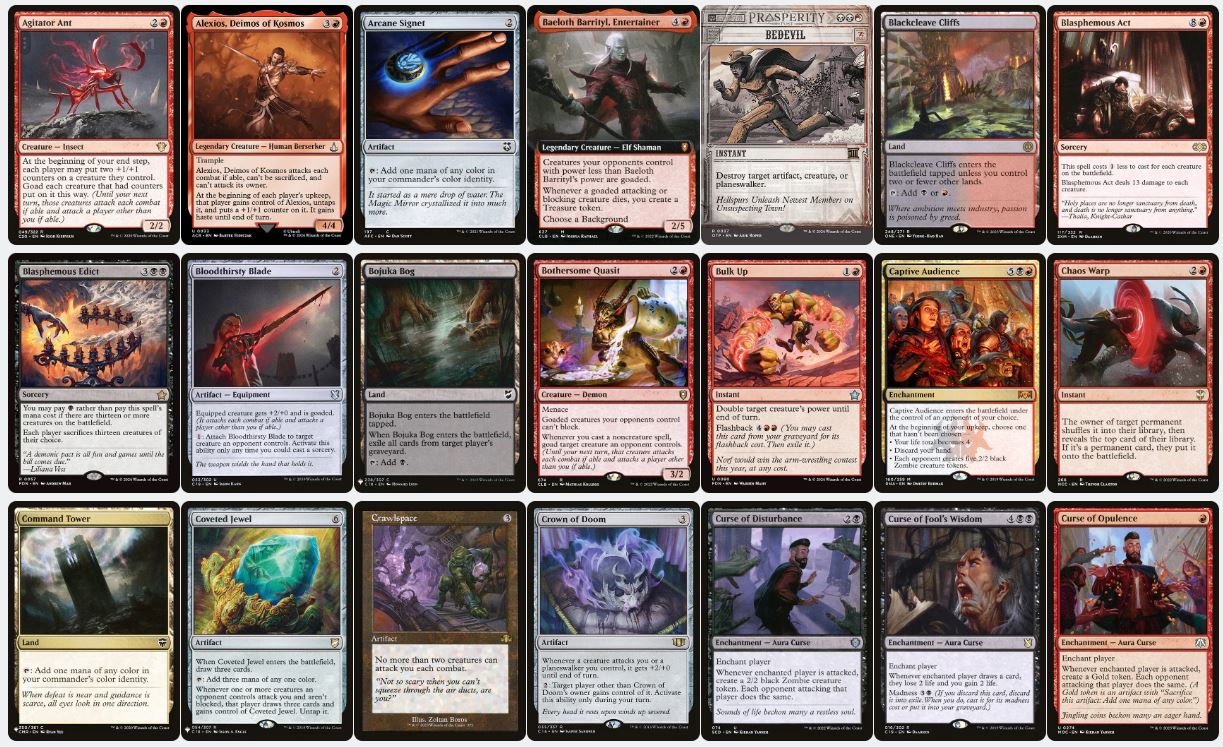 Chaos, Politics & Punishment - Xantcha, Sleeper Agent - Custom Commander Deck