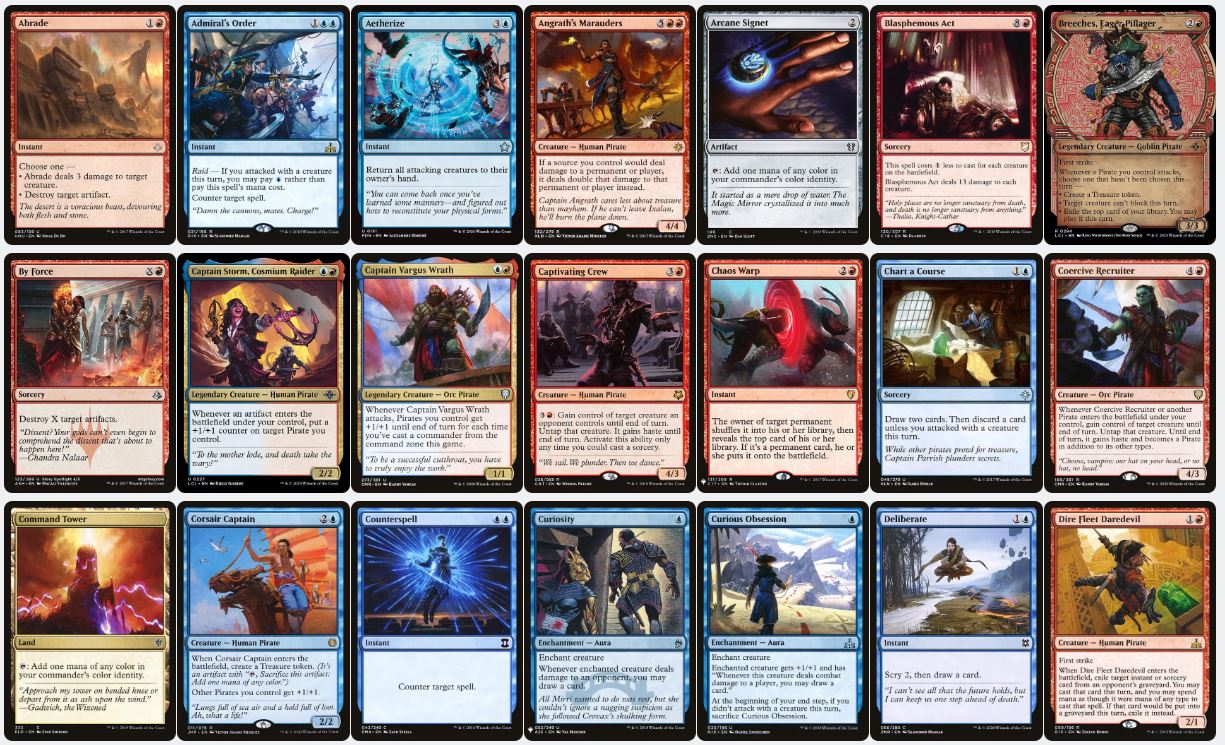 Breeches, Brazen Plunderer & Malcolm, Keen-Eyed Navigator - Custom Commander Deck