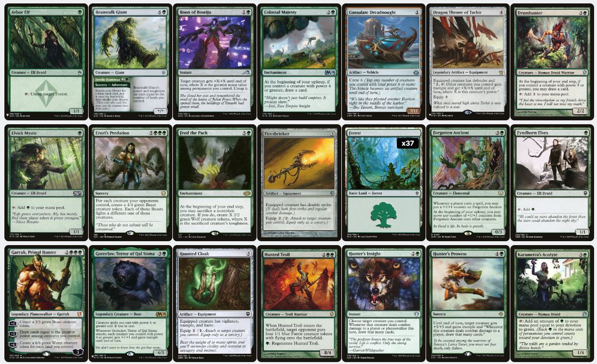 Stompy Ramp - Ghalta, Primal Hunger - Custom Commander Deck