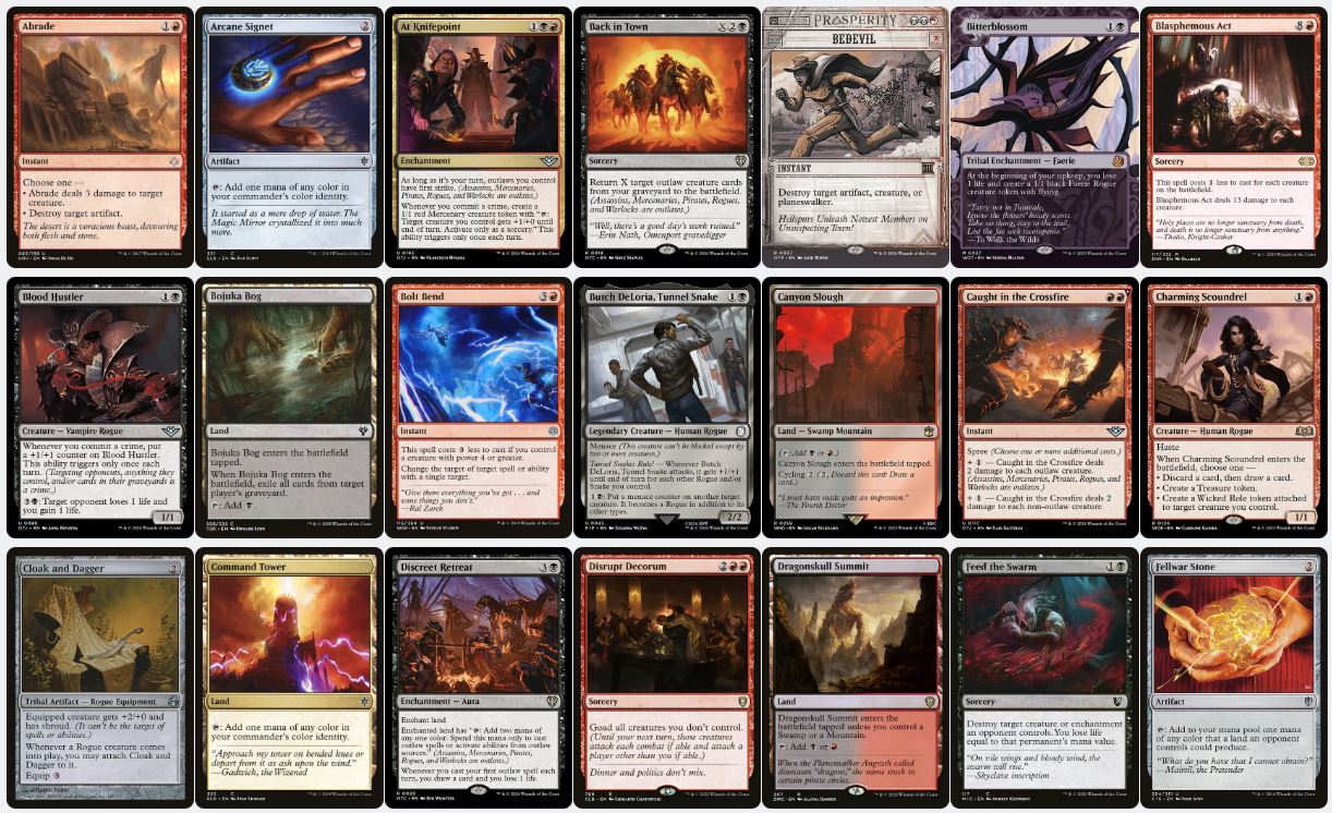Mercenary Theft & Control - Laughing Jasper Flint - Custom EDH Commander Deck