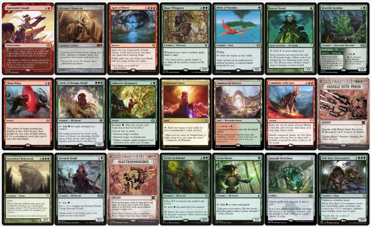 Mana Dorks & Overrun Aggression - Raggadragga, Goreguts Boss - Custom Commander Deck