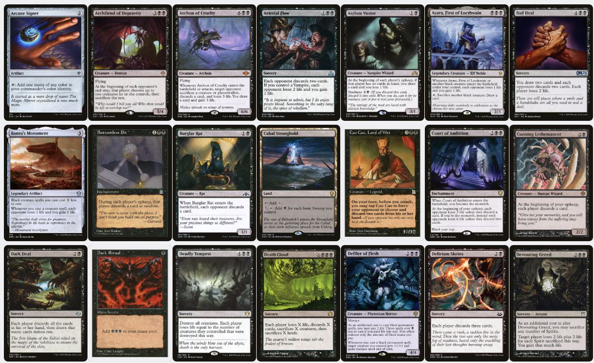 Discard - Aclazotz, Deepest Betrayal - Custom Commander Deck