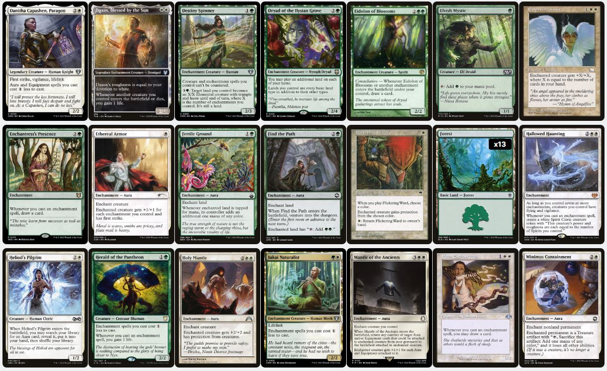 Enchantress Value & Token Synergy - Sythis, Harvest's Hand - Custom EDH Commander Deck