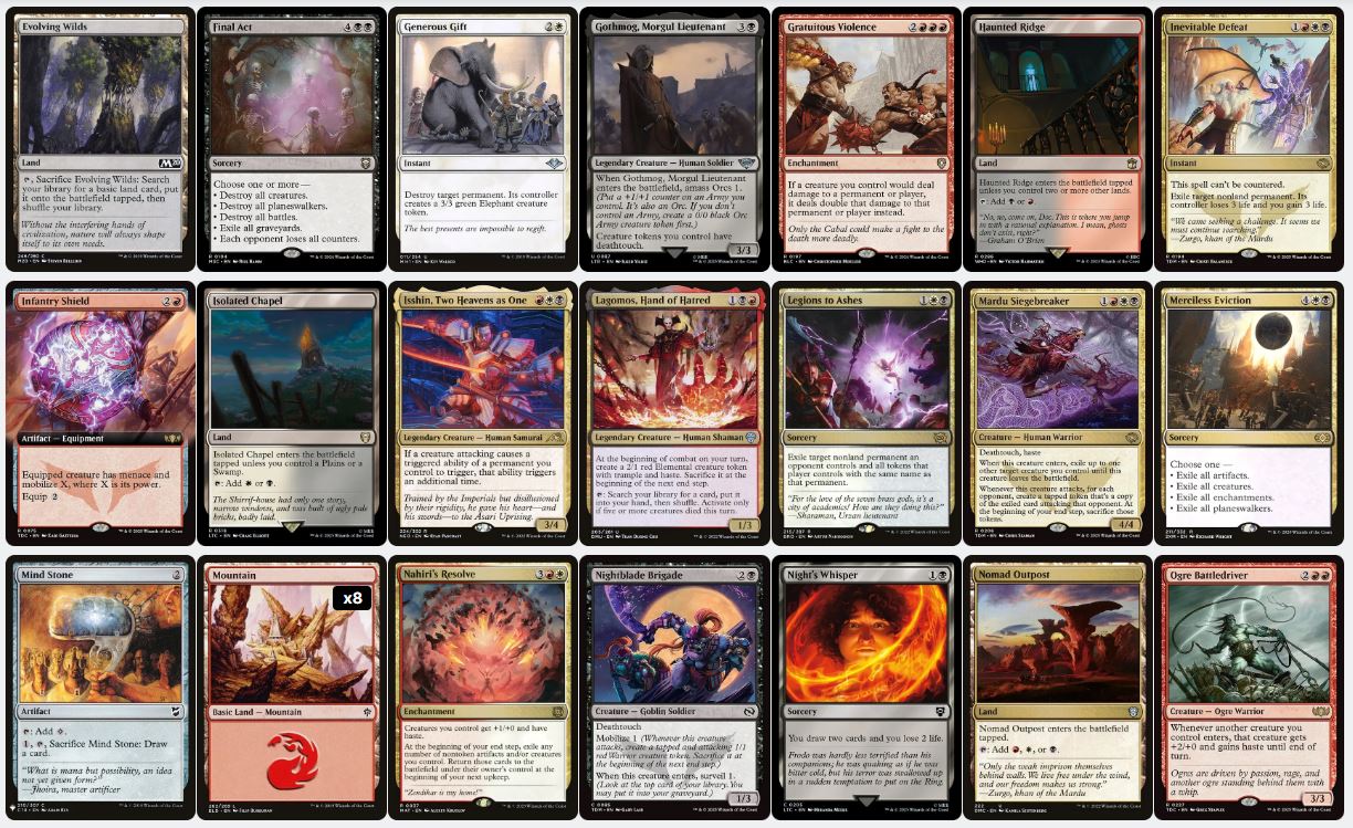 Combat Combo & Burn - Neriv, Heart of the Storm - Custom Commander Deck