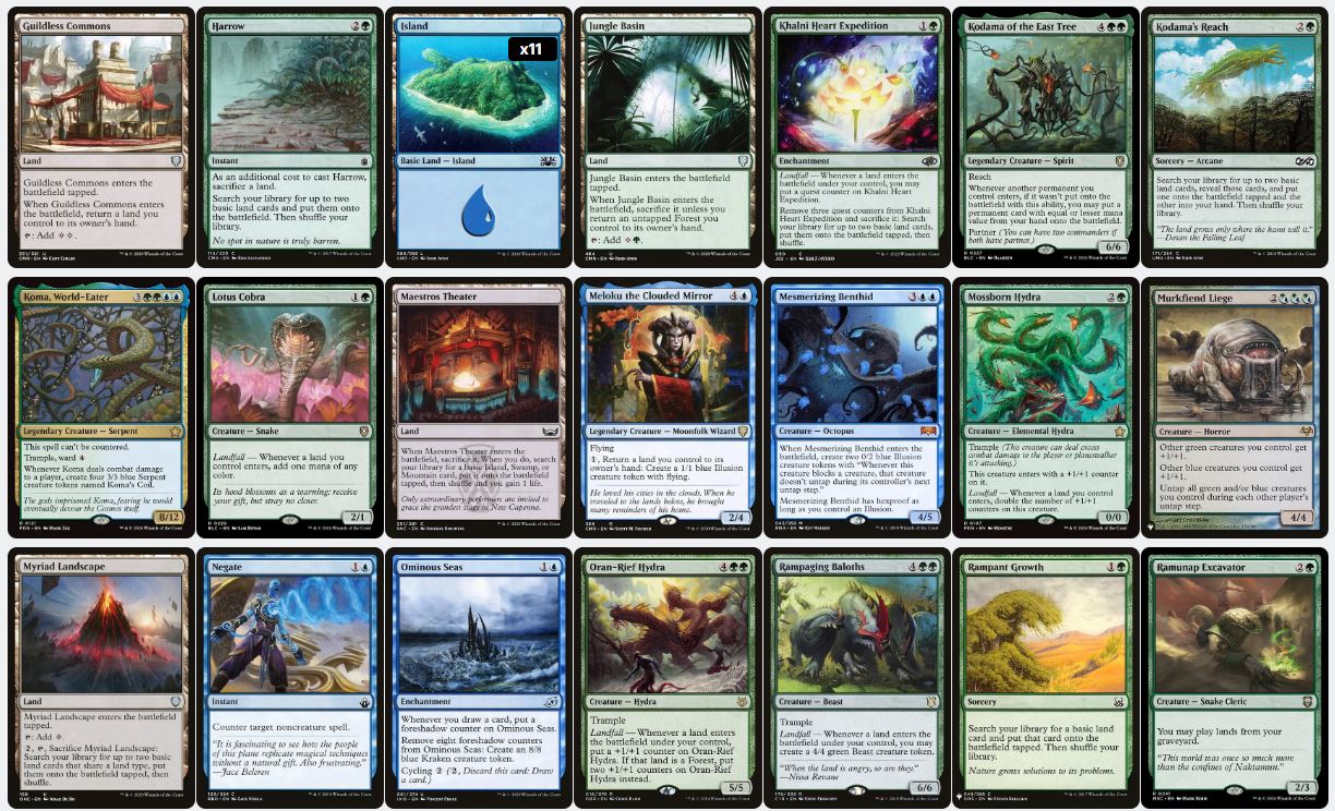 Landfall & Ramp Domination - Aesi, Tyrant of Gyre Strait - Custom Commander Deck