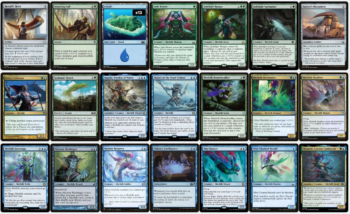 Merfolk Exploration & Tide Control - Hakbal of the Surging Soul - Custom EDH Commander Deck
