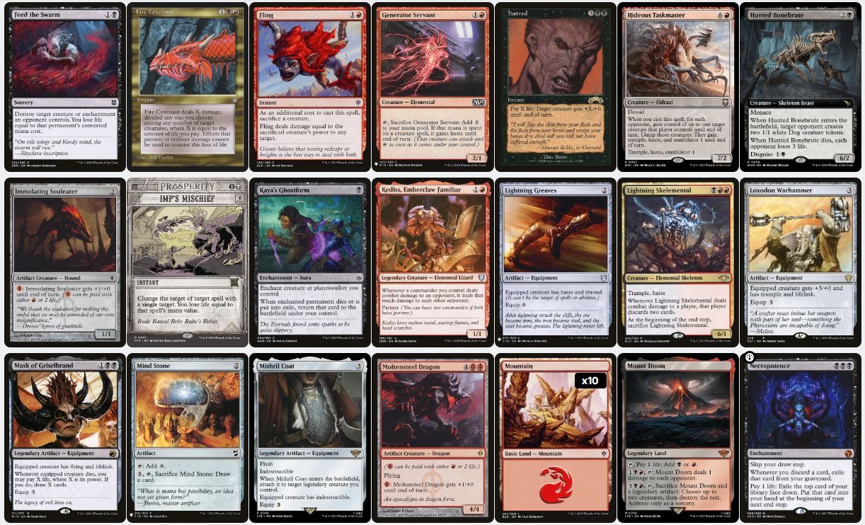 Sacrifice Combo Aggro - Greven, Predator Captain - Custom Commander Deck