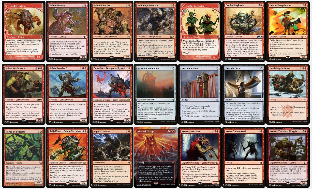 Goblin Swarm & Aggro - Muxus, Goblin Grandee - Custom Commander Deck