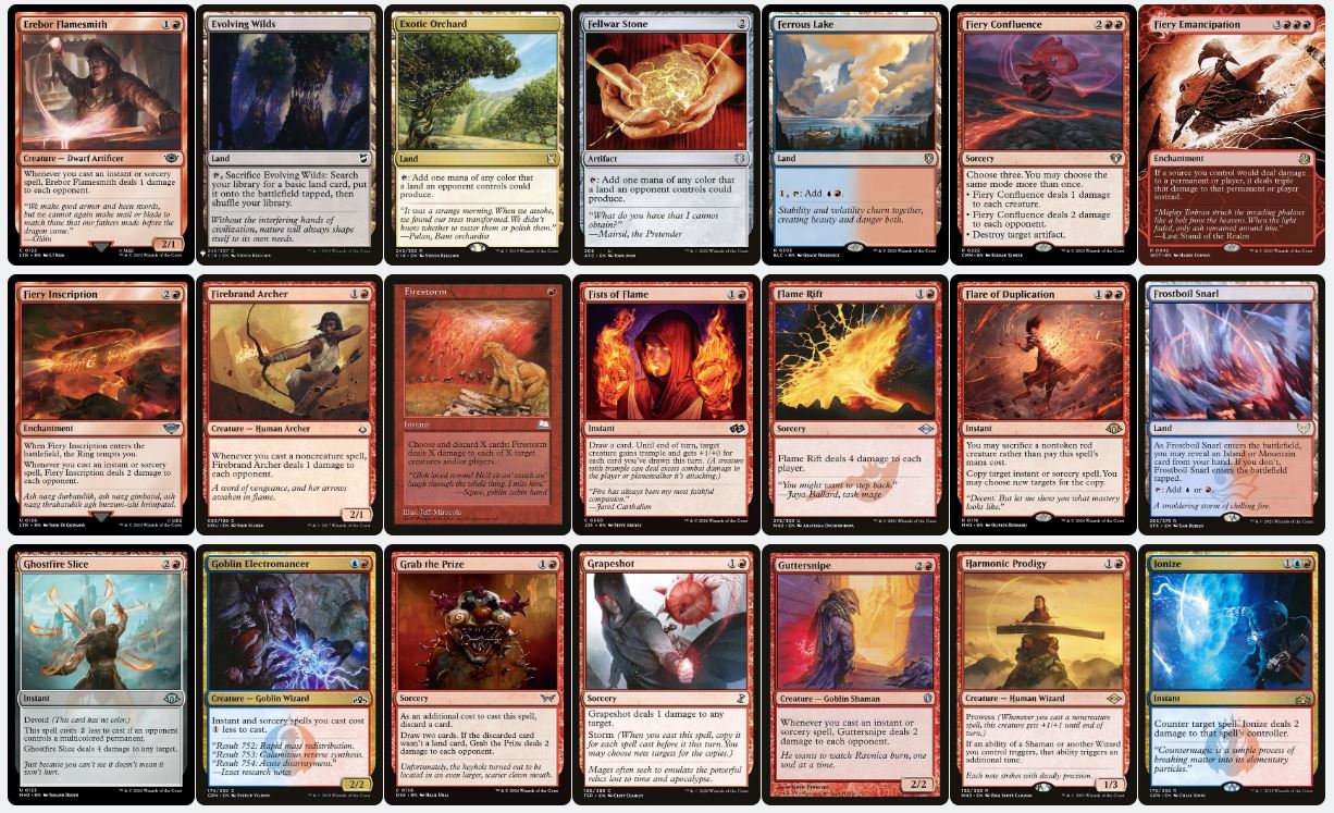 Burn & Draw Engine - Niv-Mizzet, Visionary - Custom Commander Deck