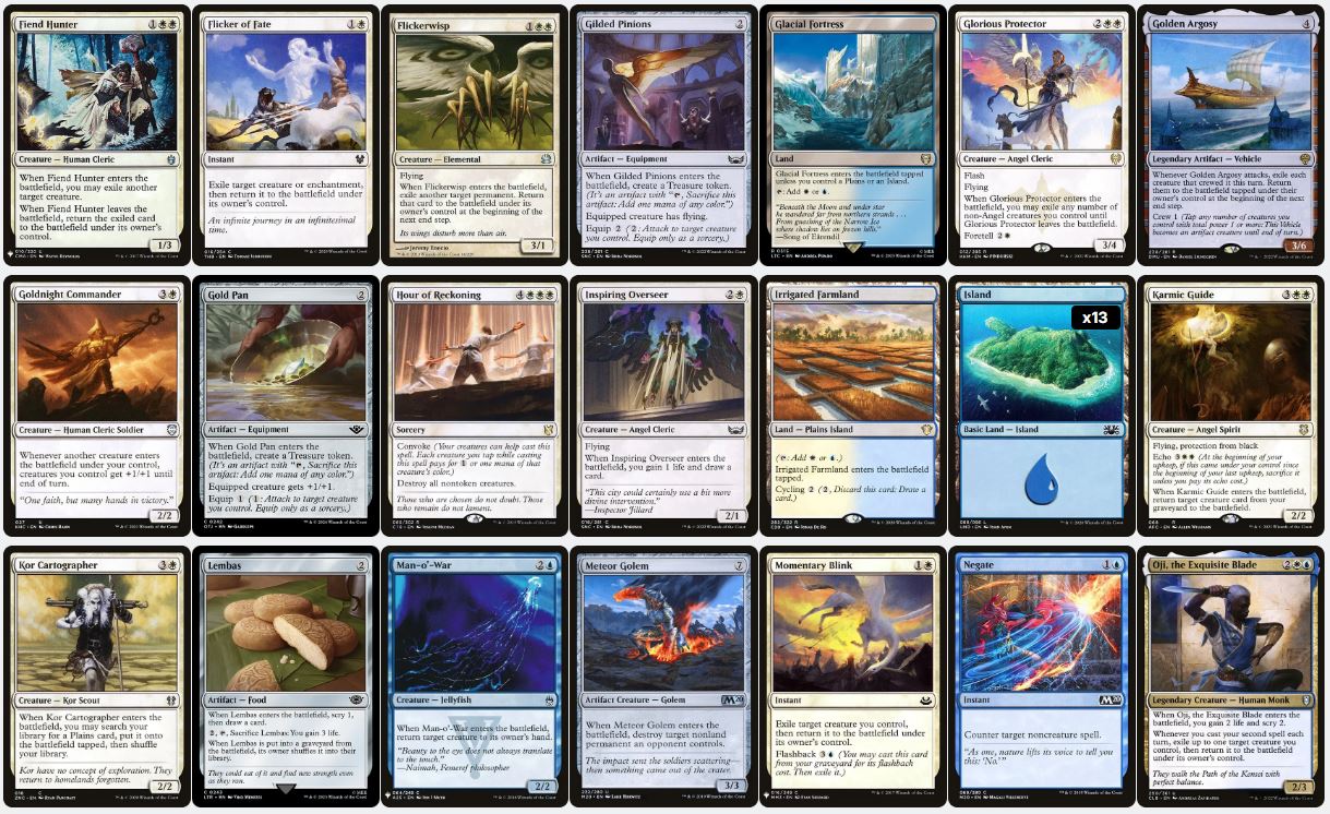 Blink Value - Abdel Adrian, Gorion's Ward - Custom Commander Deck