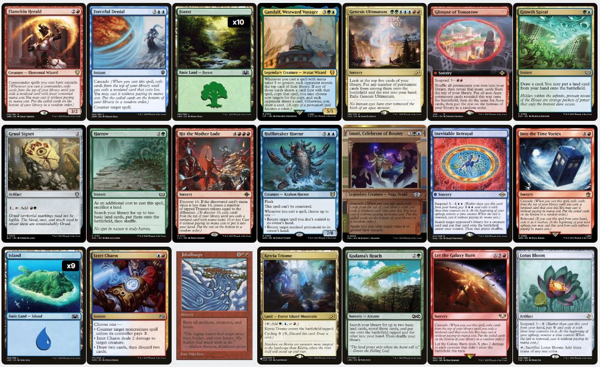 Cascade Chaos - Maelstrom Wanderer - Custom Commander Deck