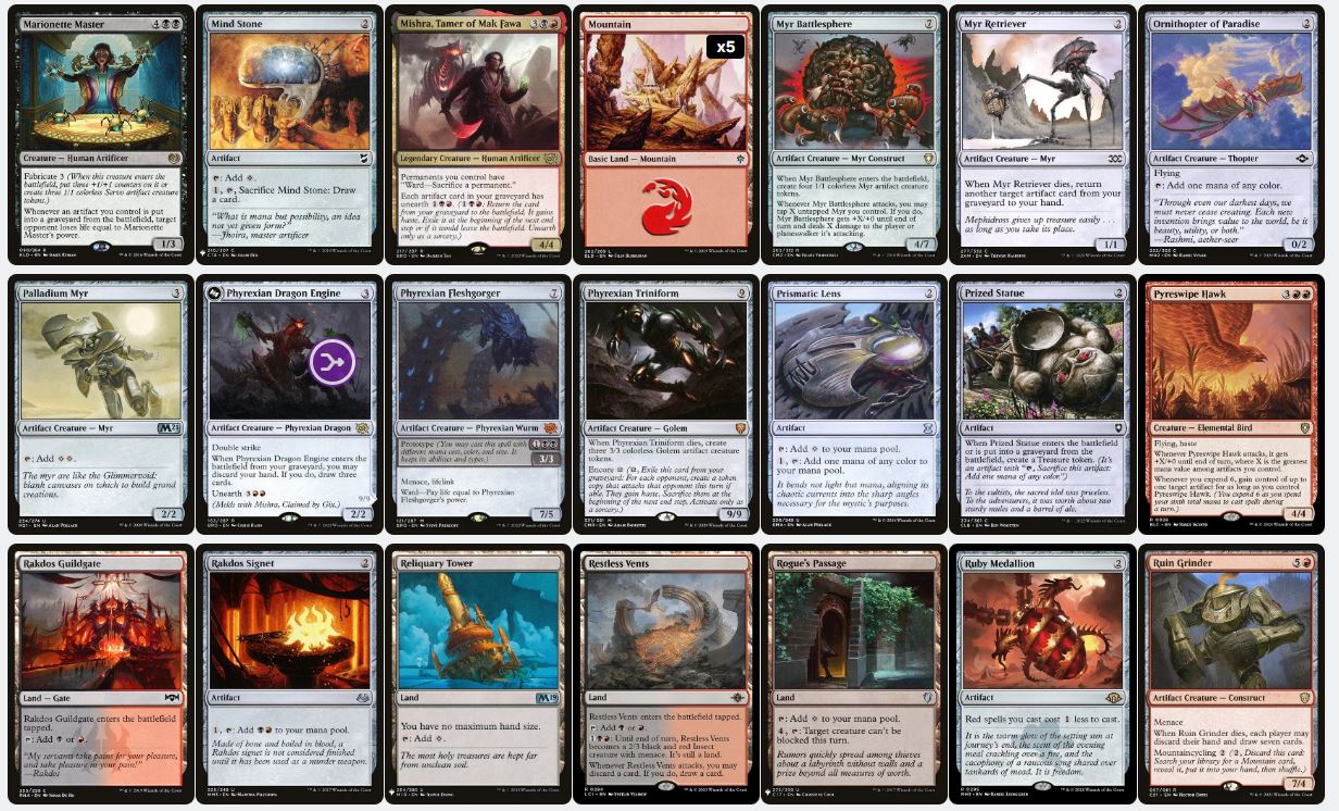 Artifact Sacrifice - Imskir Iron-Eater - Custom Commander Deck