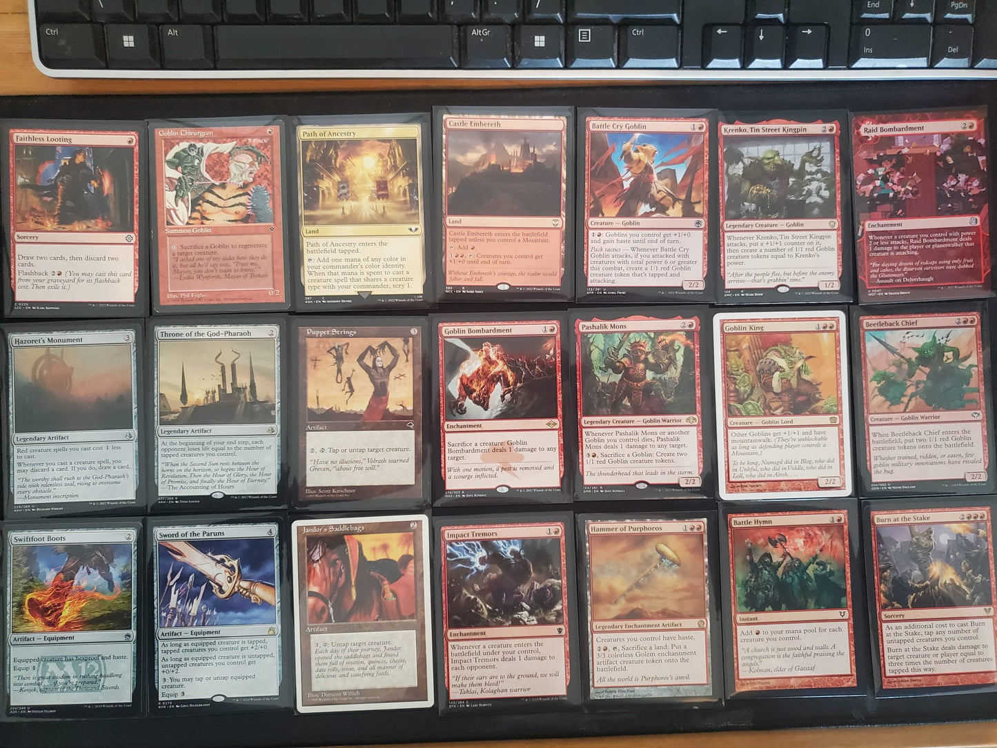 Goblin Swarm & Anthem Fury - Krenko, Mob Boss - Custom EDH Commander Deck