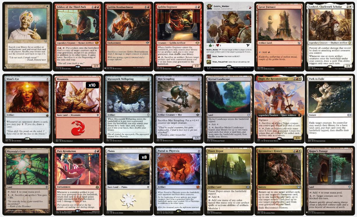Modular & Artifact Synergy - Zabaz, the Glimmerwasp - Custom Commander Deck