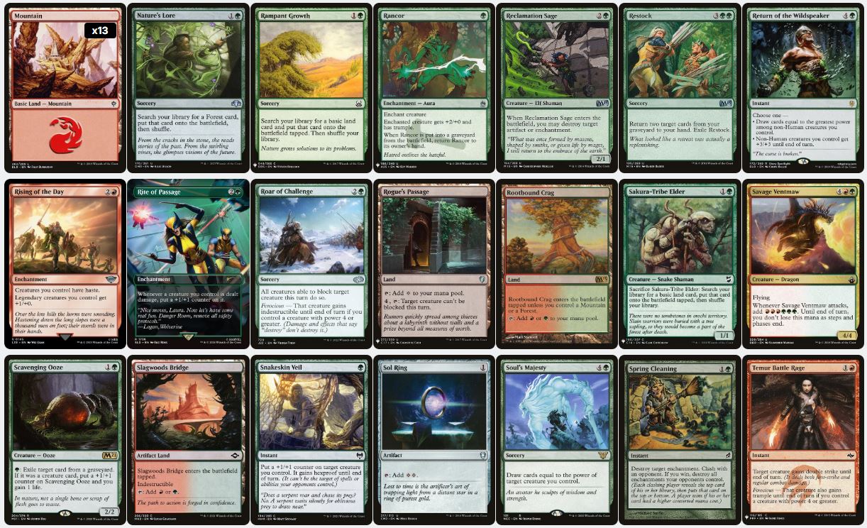 Multi-Combat Rampage - Anzrag, the Quake-Mole - Custom Commander Deck