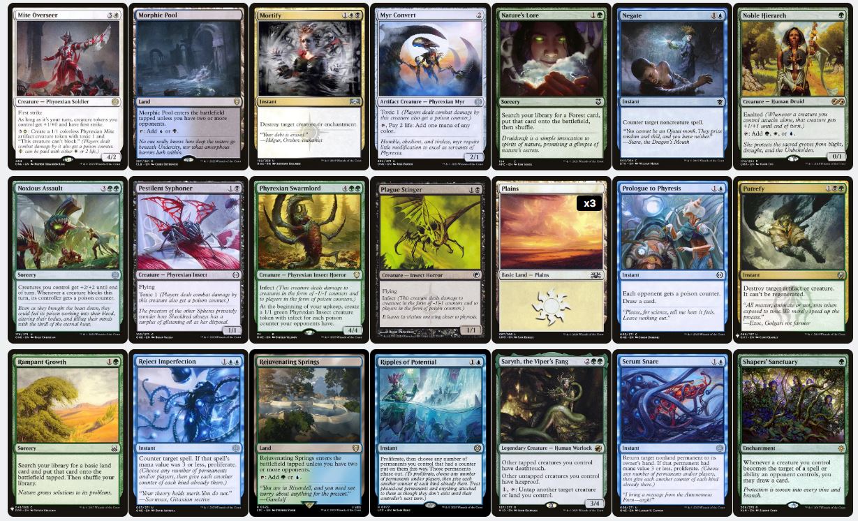 Proliferation & Control - Atraxa, Praetors' Voice - Custom Commander Deck