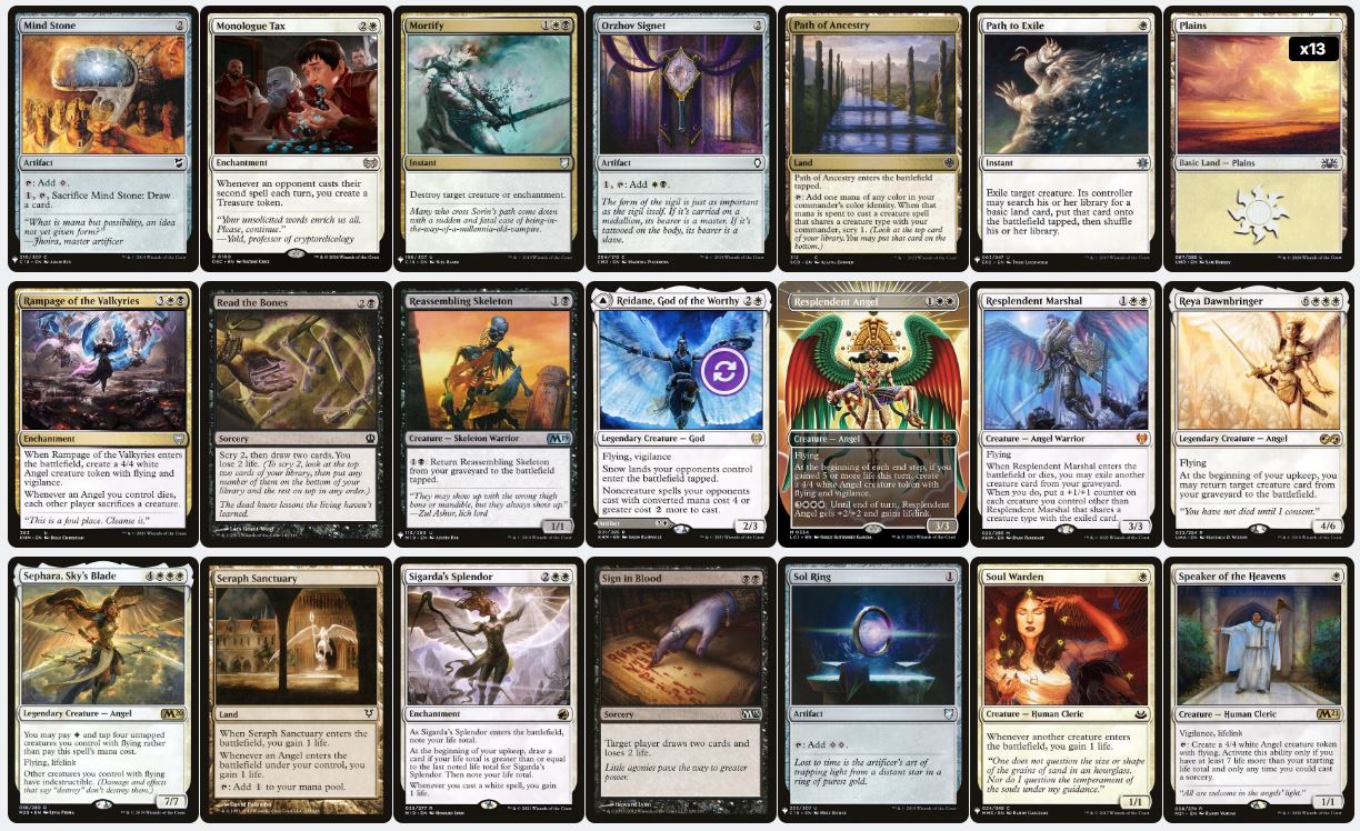 Angelic Taxation & Life Gain - Liesa, Shroud of Dusk - Custom Commander Deck