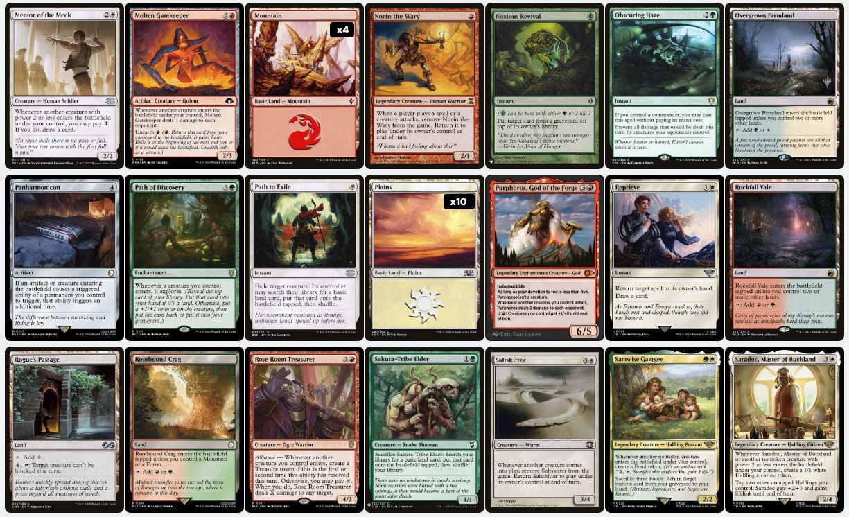 Combo Creature Tutor Deck - Rocco, Cabaretti Caterer - Custom Commander Deck