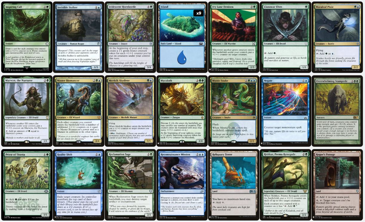 Growth & Token Domination - Ezuri, Claw of Progress - Custom EDH Commander Deck