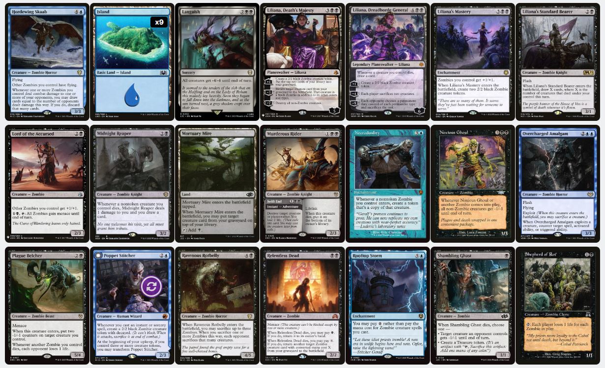 Zombie Horde - Wilhelt, the Rotcleaver - Custom Commander Deck