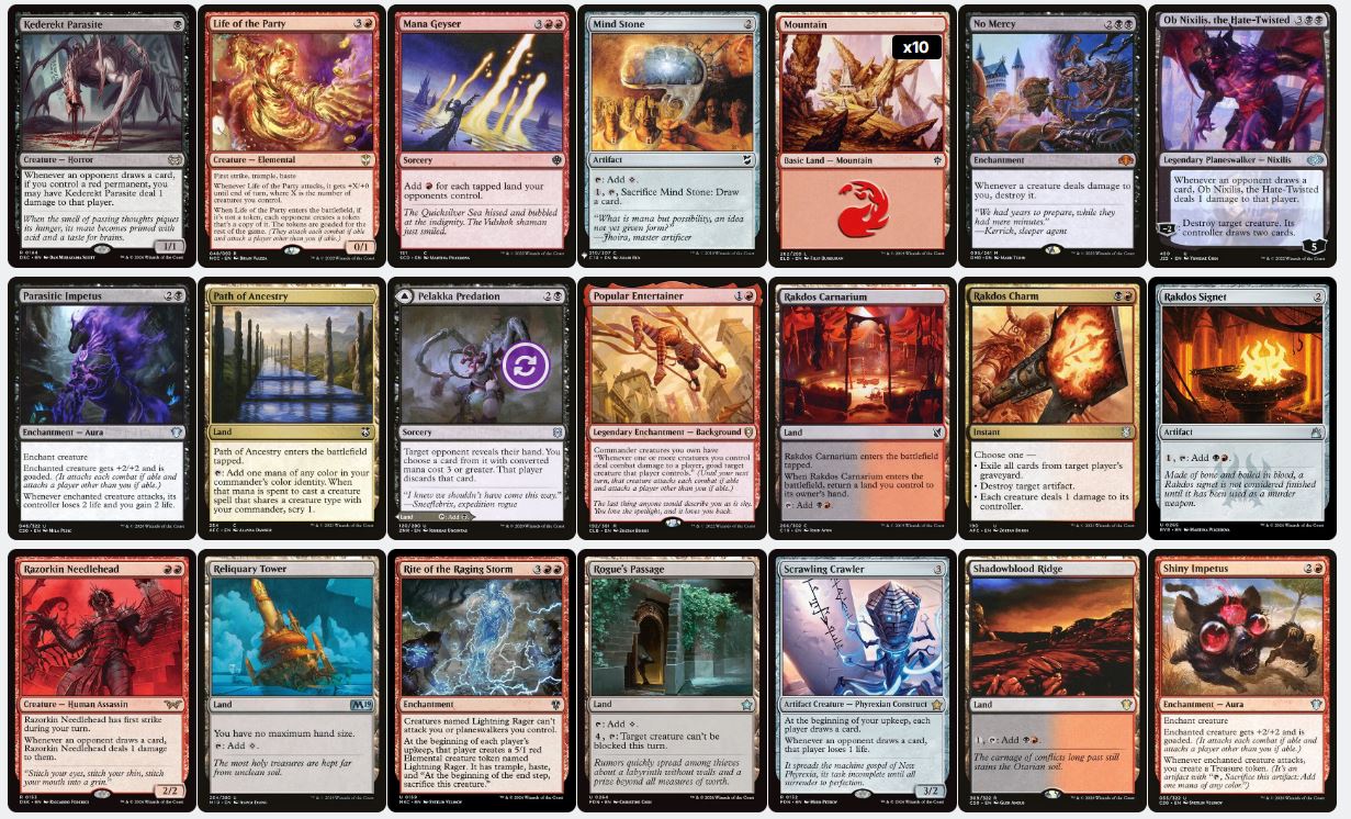 Chaos, Politics & Punishment - Xantcha, Sleeper Agent - Custom Commander Deck
