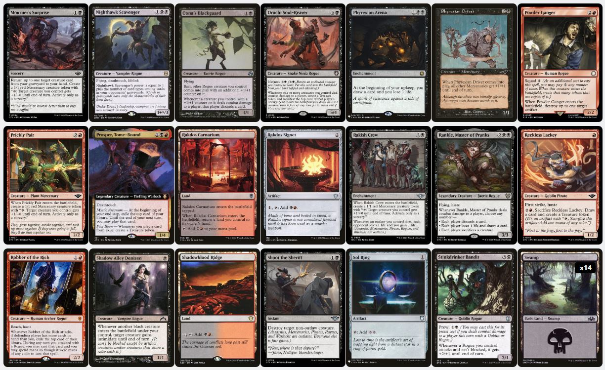 Mercenary Theft & Control - Laughing Jasper Flint - Custom EDH Commander Deck