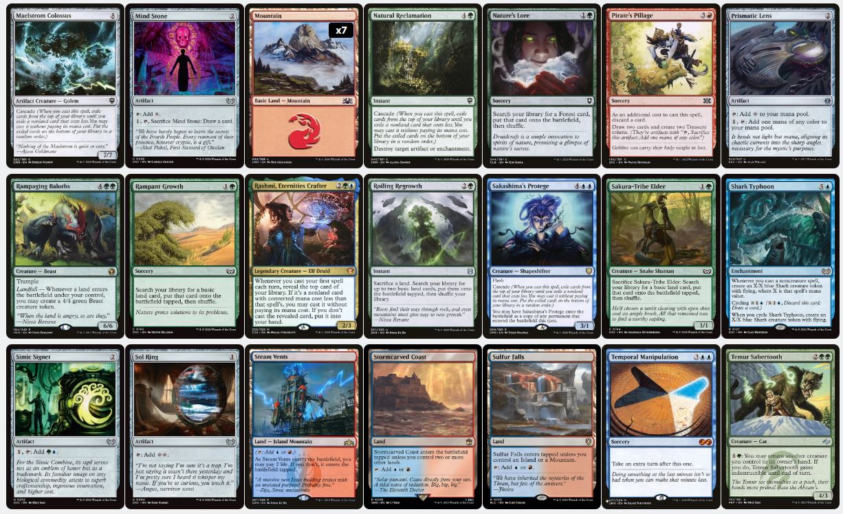Cascade Chaos - Maelstrom Wanderer - Custom Commander Deck