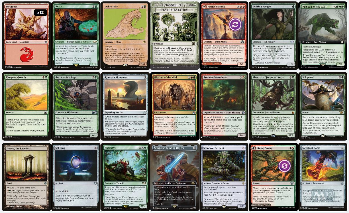 X-Spells & Hydras Commander Deck - Rosheen, Roaring Prophet - Custom EDH Commander Deck