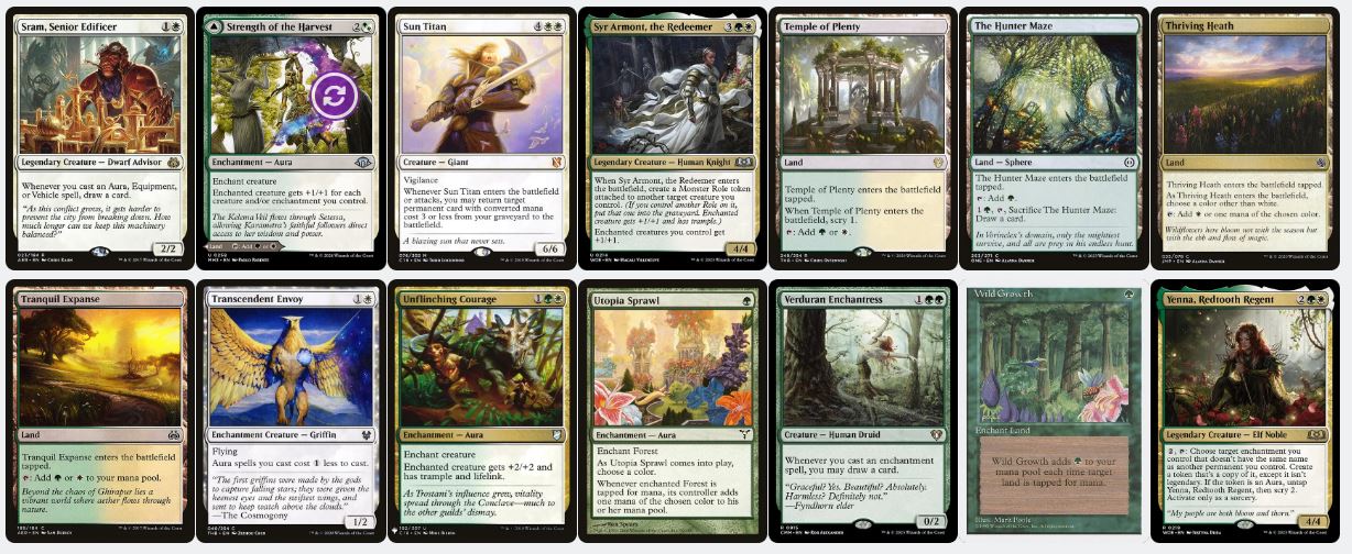 Enchantress Value & Token Synergy - Sythis, Harvest's Hand - Custom EDH Commander Deck