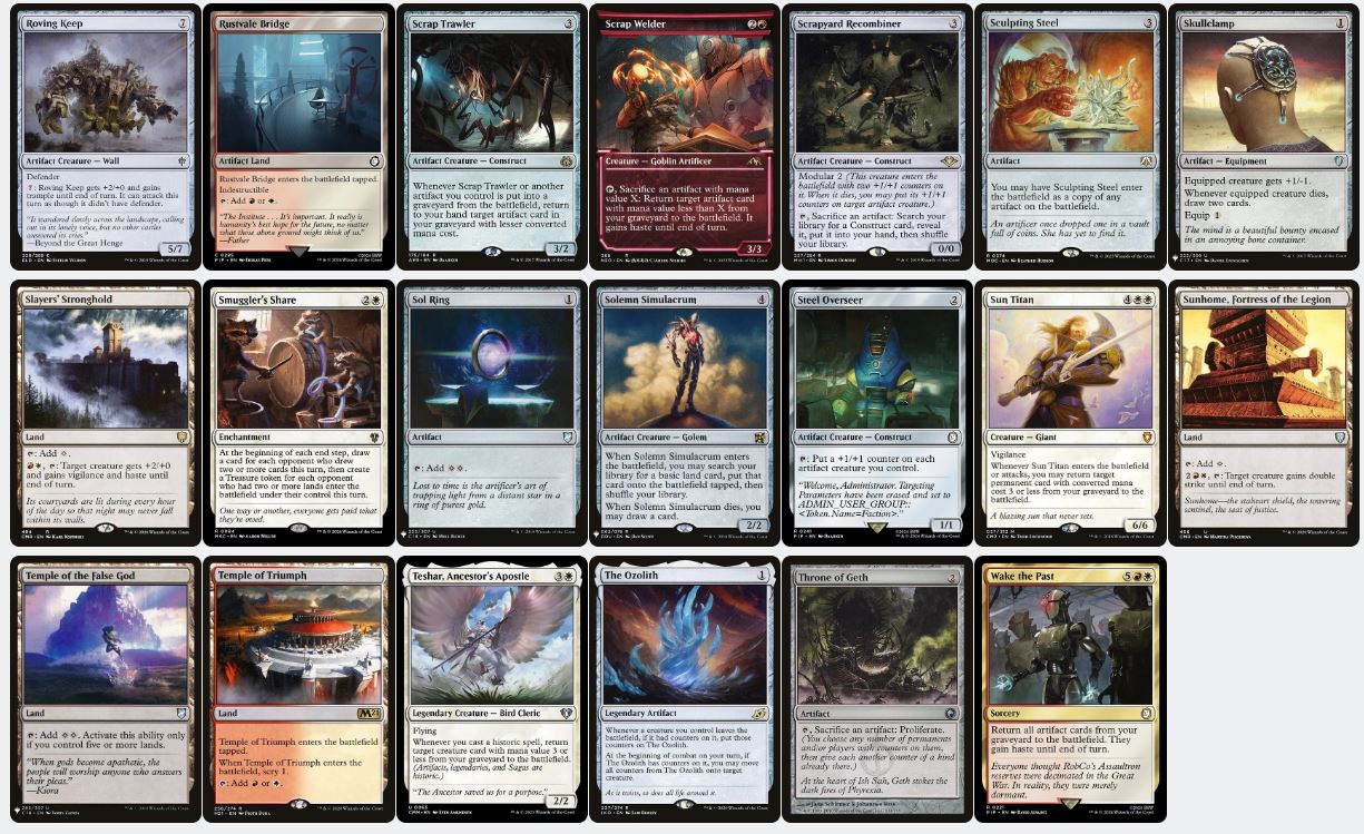 Modular & Artifact Synergy - Zabaz, the Glimmerwasp - Custom Commander Deck