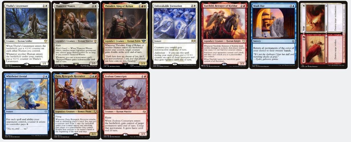 Combat Control - Aragorn, King of Gondor - Custom Commander Deck