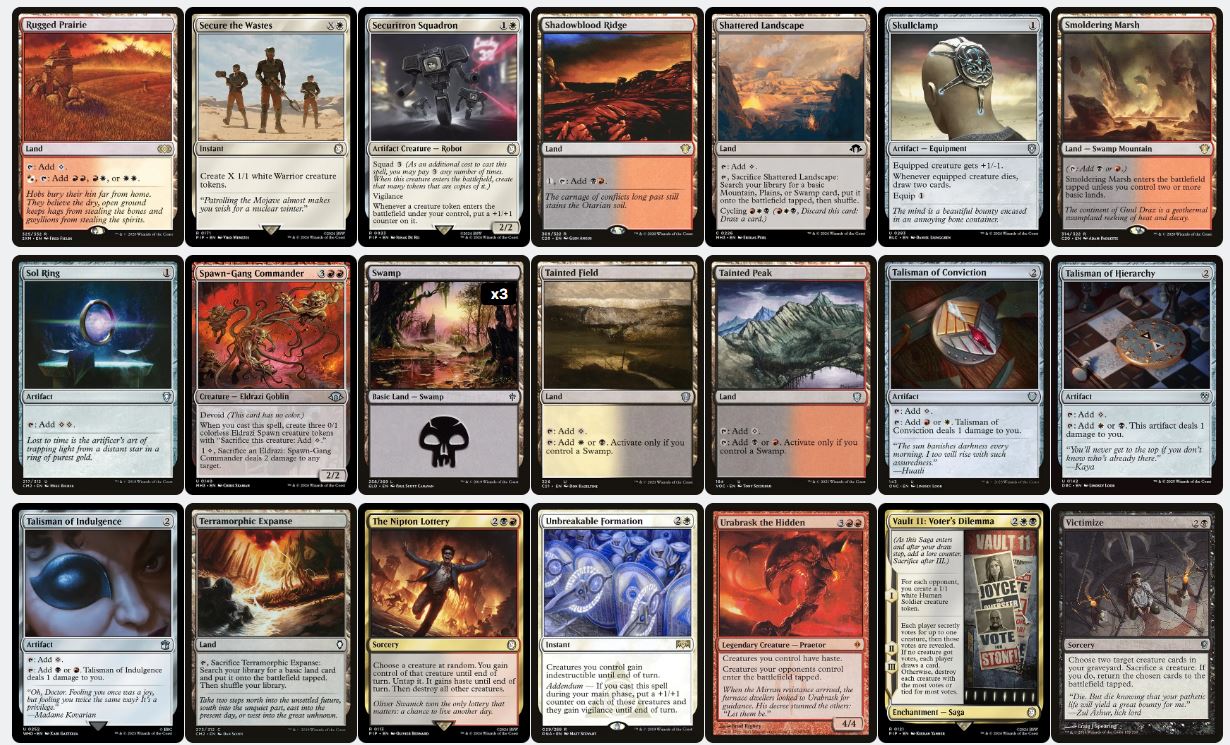 Ruthless War Tactics - Caesar, Legion's Emperor - Custom Commander Deck