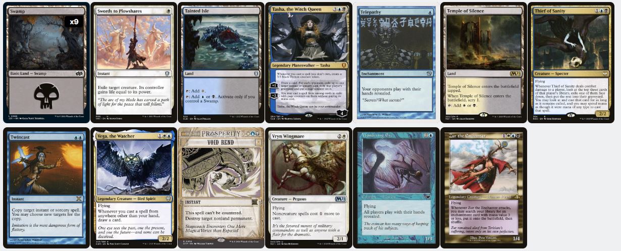 Control & Hand Theft - Sen Triplets - Custom Commander Deck