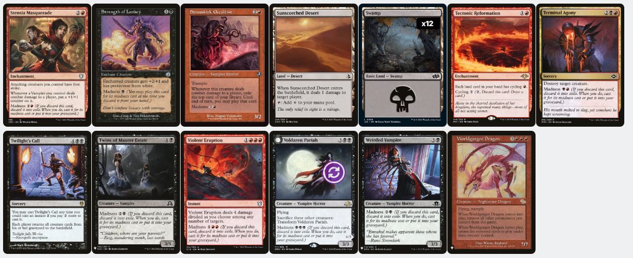 Madness Engine - Anje Falkenrath - Custom Commander Deck