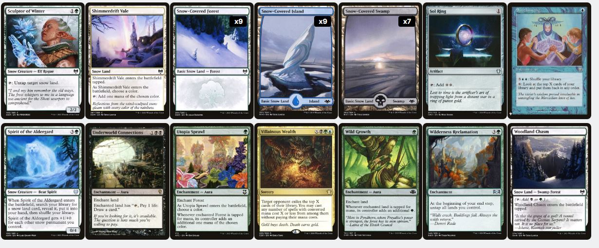 Snow Synergy & Resource Control - Jorn, God of Winter - Custom Commander Deck