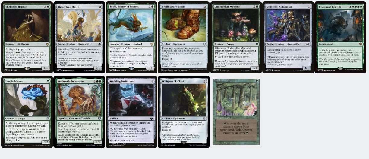 Endless Saprolings - Shroofus Sproutsire - Custom Commander Deck