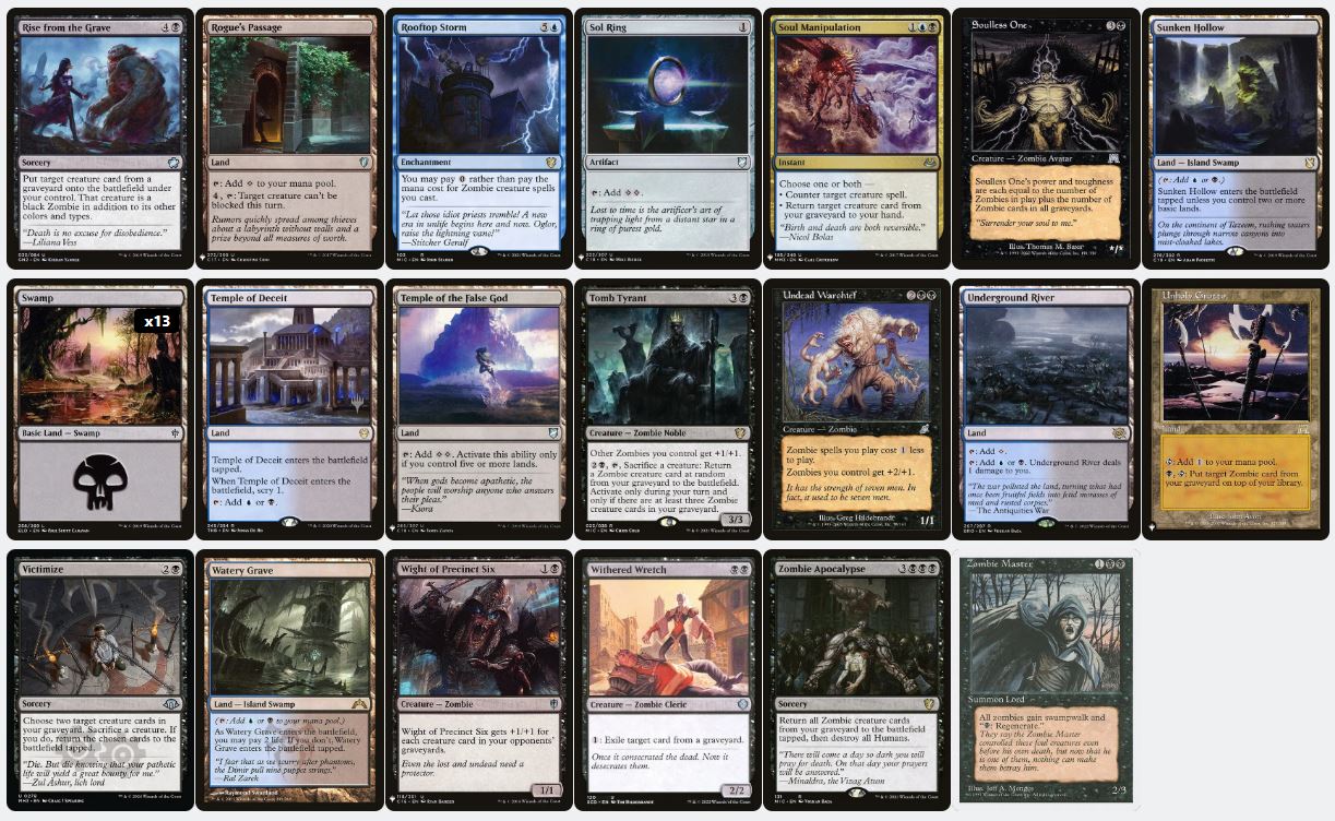 Endless Horde - Gisa and Geralf - Custom EDH Commander Deck