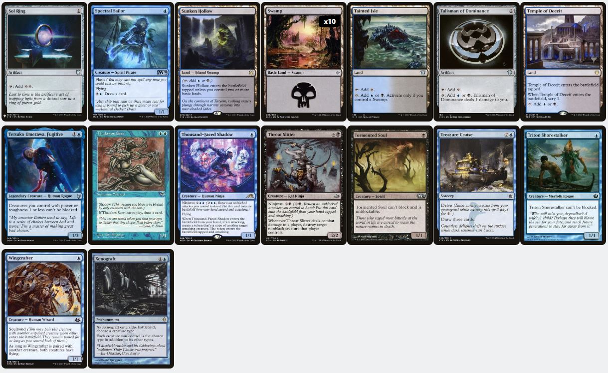 Ninjutsu & Stealth Tactics - Yuriko the Tigers Shadow - Custom EDH Commander Deck