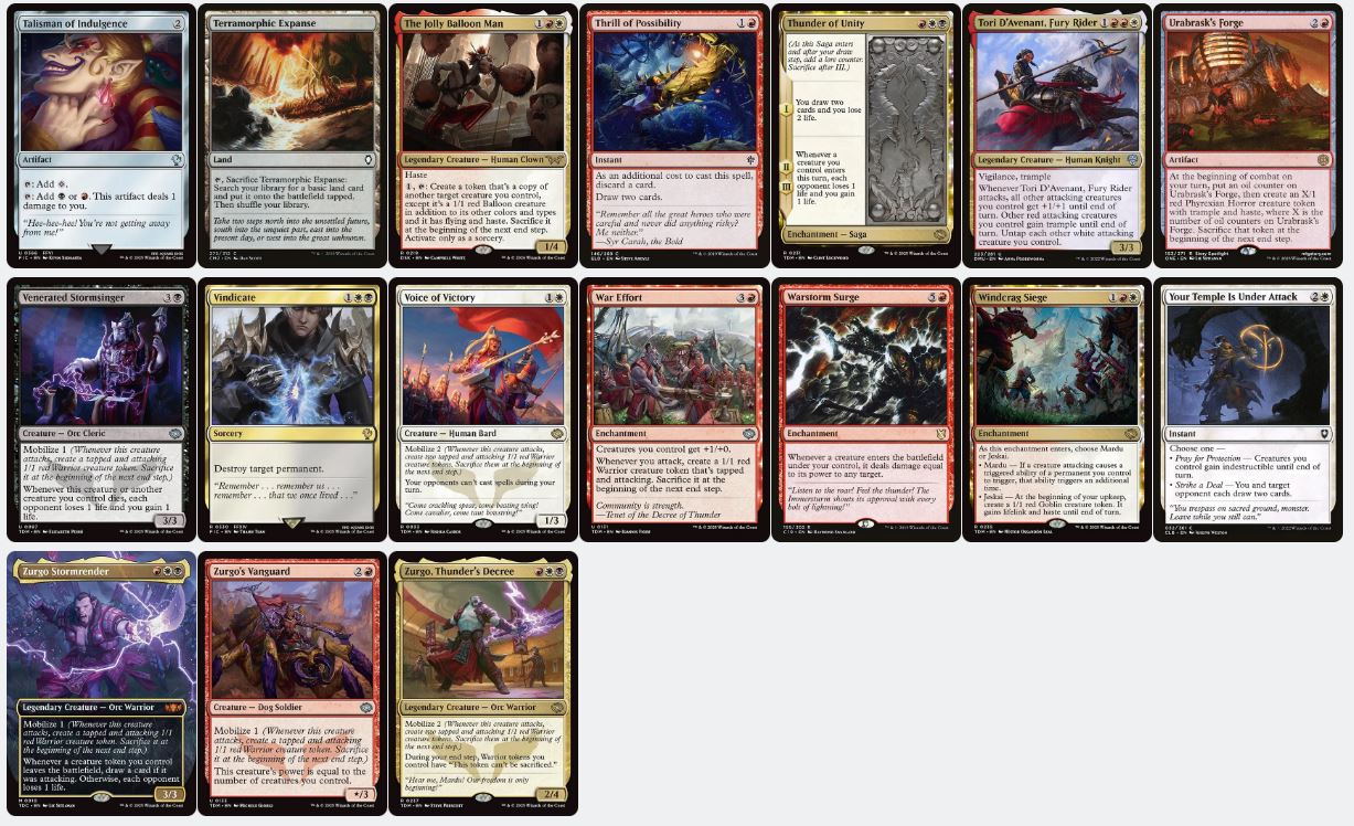 Combat Combo & Burn - Neriv, Heart of the Storm - Custom Commander Deck