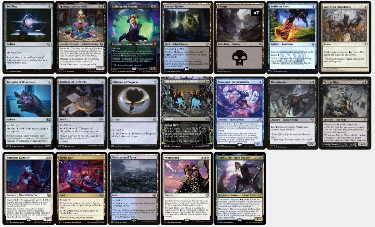 Splinter, Radical Rat - Custom EDH Commander Deck