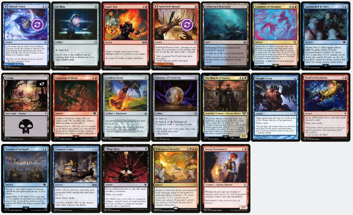 Orc Army & Spell-Slinging Power - Saruman, the White Hand - Custom EDH Commander Deck