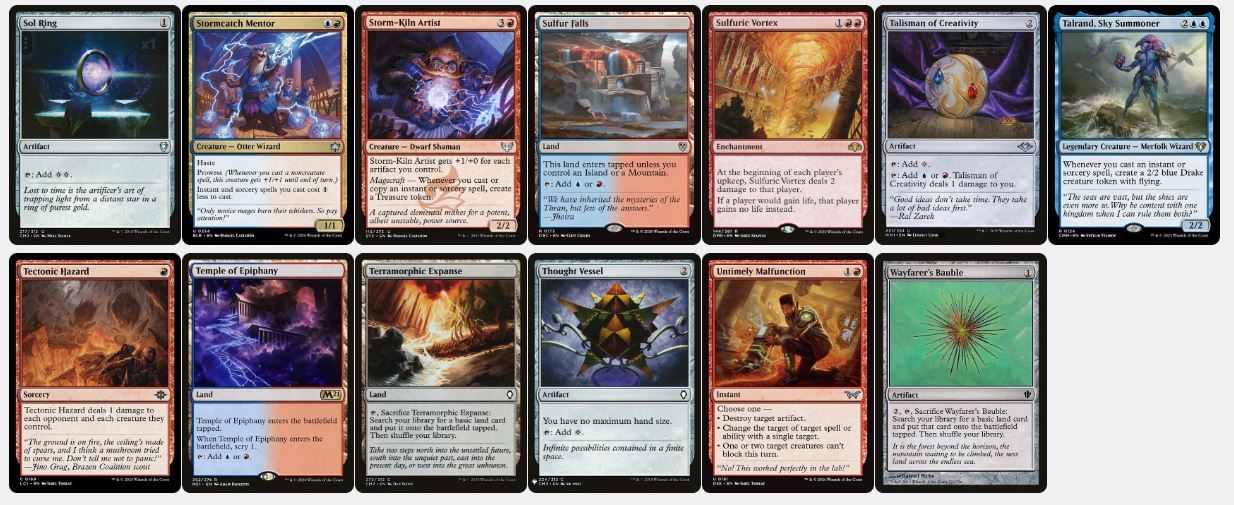 Burn & Draw Engine - Niv-Mizzet, Visionary - Custom Commander Deck