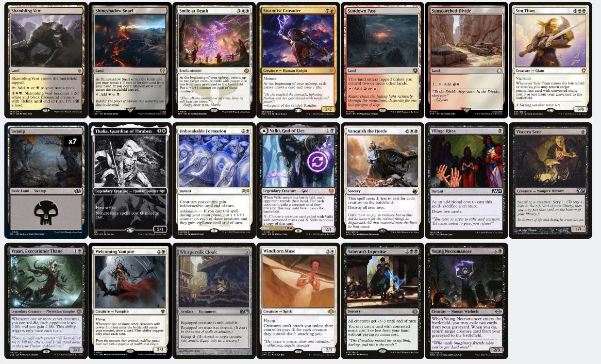 Alesha, Who Smiles at Death - Custom Commander Deck